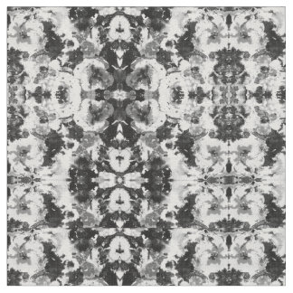 抽象的な白黒の水彩画パターン ファブリック