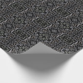 抽象的な矢印のグランジパターンとソフトパステル ラッピングペーパー (角)