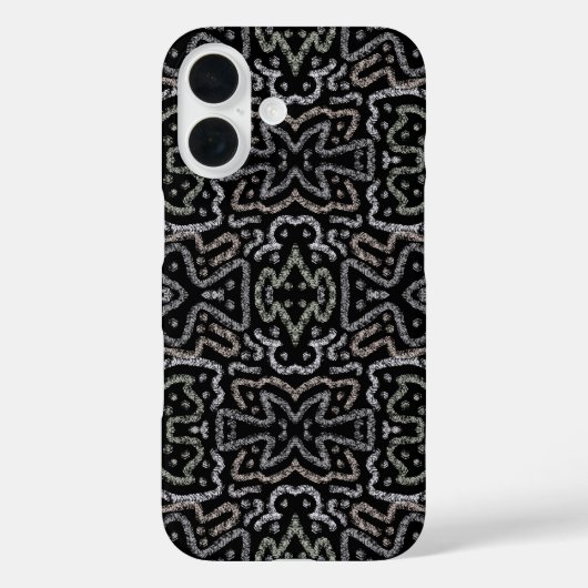抽象的な矢印のグランジパターンとソフトパステル Case-Mate iPhoneケース (裏面)