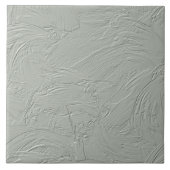 抽象的な石膏ブラシ テクスチャー セージ ID1287 タイル (正面)