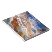 抽象的な砂浜の水泡のパターン ノートパッド (アングル)