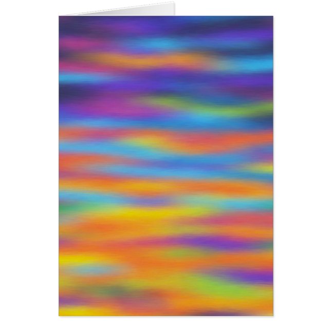抽象的な砂漠の夕焼け空のアート作品 (正面)
