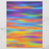抽象的な砂漠の夕焼け空のアート作品 チラシ (裏面)