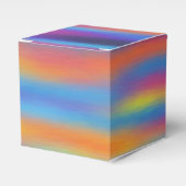抽象的な砂漠の夕焼け空のアート作品 フェイバーボックス (正面サイド)