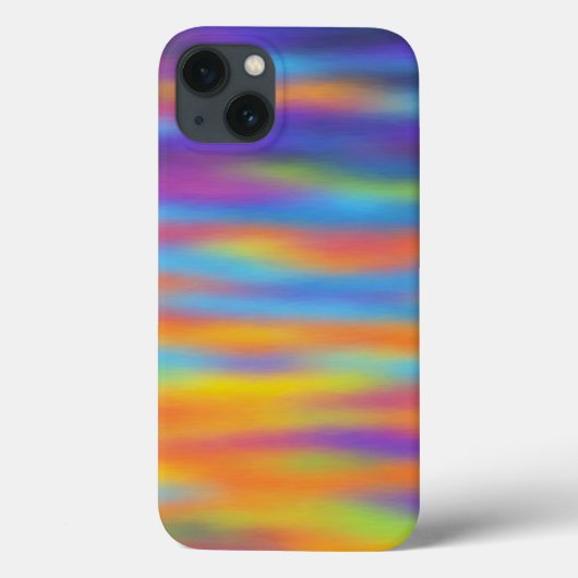 抽象的な砂漠の夕焼け空のアート作品 Case-Mate iPhoneケース (裏面)