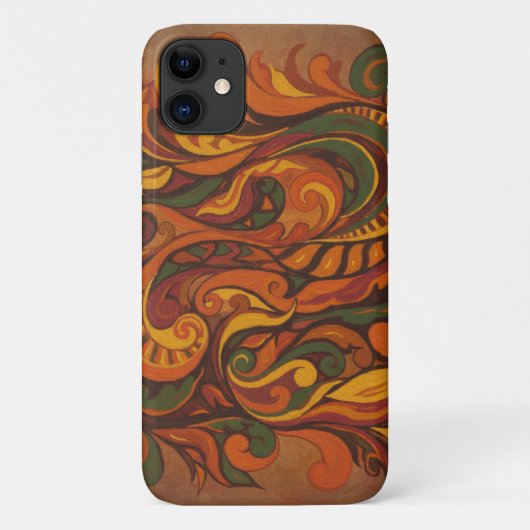 抽象的な秋の色のデザイン Case-Mate iPhoneケース (裏面)