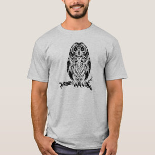 抽象的な種族のフクロウのワイシャツ Tシャツ