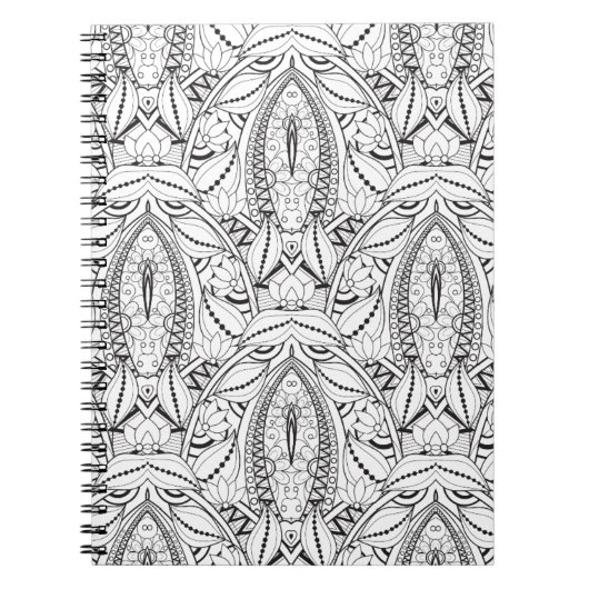 抽象的な種族の落書き ノートブック (正面)