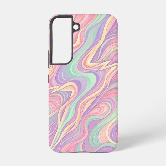 抽象的な稲妻の落雷 パステル Samsungケース Samsung Galaxyケース (裏面)
