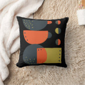 抽象的な積み重ねられたコーヒーマグスロー枕 クッション (ブランケット)