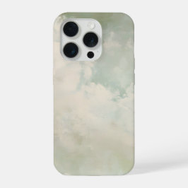 抽象的な空、パステルカラーの雲、穏やかな空の芸術、頬を染めるような色合い iPhone 15 PROケース