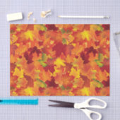 抽象的な紅葉パターン 薄葉紙 (クラフト)