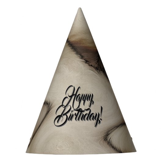 抽象的な素晴らしさ お誕生日おめでとう パーティーハット (正面)
