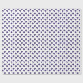 抽象的な紫の花の落書きアートスタイル ラッピングペーパー (フラット)