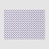 抽象的な紫の花の落書きアートスタイル 薄葉紙 (正面)