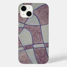 抽象的な紫のiPhone / iPadケース Case-Mate iPhone 14ケース