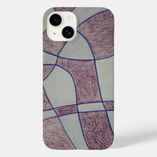 抽象的な紫のiPhone / iPadケース Case-Mate iPhoneケース (裏面)