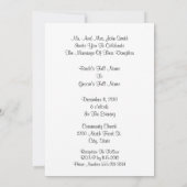 抽象的な紫色によっては花束、招待されます開花します 招待状 (裏面)