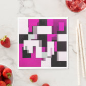 抽象的な紫色のブロック スタンダードランチョンナプキン (インサイチュ)