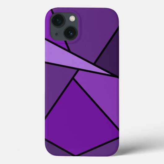 抽象的な紫色の多角形の電槽 Case-Mate iPhoneケース (裏面)
