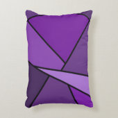抽象的な紫色の多角形 アクセントクッション (正面(垂直))
