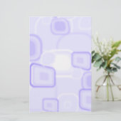 抽象的な紫色の正方形の静止した 便箋 (スタンド正面)