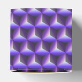 抽象的な紫色の立方体ブロック模様 フェイバーボックス (上部)