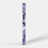 抽象的な紫色の背景。フラクタル爆発スター iPhoneケース (右側面)