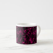 抽象的な紫 エスプレッソカップ (正面右)