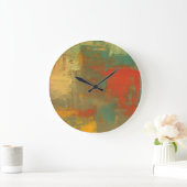 抽象的な絵画の柱時計のキャンバスの芸術 ラージ壁時計 (ホーム)