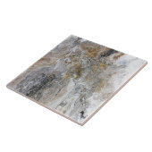 抽象的な絵画の灰色の黒い金ゴールドの白のアートワーク タイル (側面)