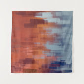 抽象的な絵画の背景がコンクリートの壁に。色 タペストリー (正面(横))