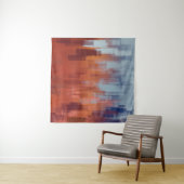 抽象的な絵画の背景がコンクリートの壁に。色 タペストリー (インサイチュ(横))