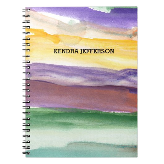 抽象的な絵 ノートブック (正面)