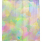 抽象的な綿菓子色 シャワーカーテン (正面)