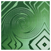 抽象的な緑の渦巻パターン ファブリック (クローズアップ)