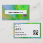 抽象的な緑の破烈の名刺 名刺 (正面/裏面)