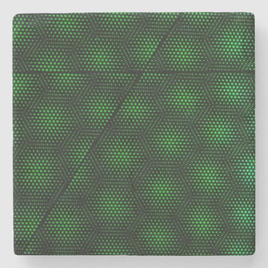 抽象的な緑の背景 ストーンコースター (正面)