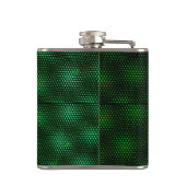 抽象的な緑の背景 フラスク (裏面)