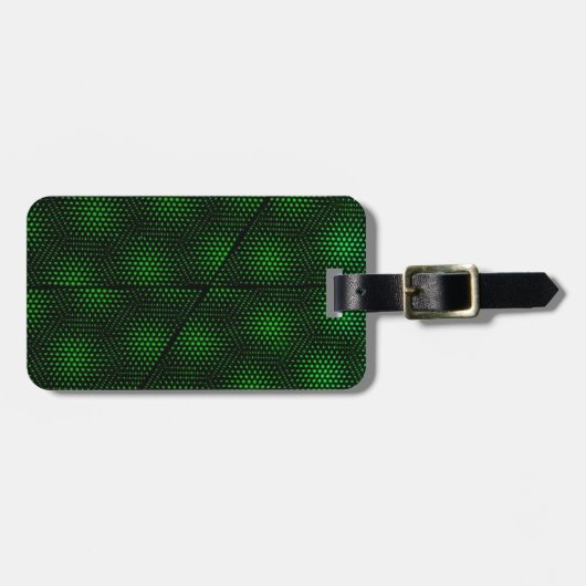 抽象的な緑の背景 ラゲッジタグ (正面横)