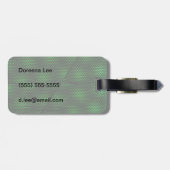 抽象的な緑の背景 ラゲッジタグ (裏面横)