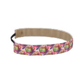 抽象的な緑、赤い壁紙 アスレチックヘッドバンド (左)