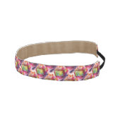 抽象的な緑、赤い壁紙 アスレチックヘッドバンド (右)