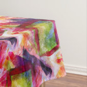 抽象的な緑、赤い壁紙 テーブルクロス (インサイチュ)