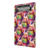 抽象的な緑、赤い壁紙 ミニクリップボード (アングル2)