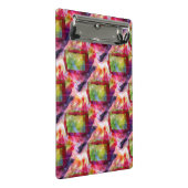 抽象的な緑、赤い壁紙 ミニクリップボード (アングル)