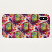 抽象的な緑、赤い壁紙 Case-Mate iPhoneケース (裏面(横))