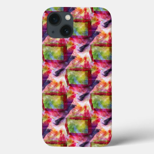 抽象的な緑、赤い壁紙 Case-Mate iPhoneケース (裏面)