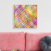 抽象的な線画 キャンバスプリント (インサイチュ (リビング))