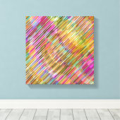 抽象的な線画 キャンバスプリント (インサイチュ (ウッドフロア))